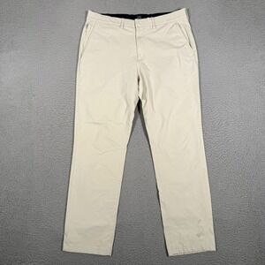 J Crew Pants Mens 33x30 Brown Athletic Fit Tech Chino Casual Preppy Pockets Logo